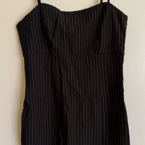 Black Pinstripe Dress